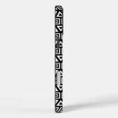 Azteekse driehoeken + vierkanten patroon wit op zw Case-Mate iPhone case (Achterkant / Rechts)