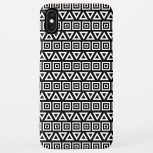 Azteekse driehoeken + vierkanten patroon wit op zw Case-Mate iPhone case