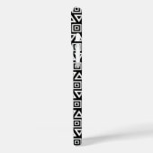 Azteekse driehoeken + vierkanten patroon wit op zw Case-Mate iPhone case (Achterkant / Links)