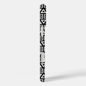 Azteekse driehoeken + vierkanten patroon wit op zw Case-Mate iPhone case (Achterkant / Rechts)