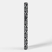 Azteekse driehoeken + vierkanten patroon wit op zw Case-Mate iPhone case (Achterkant / Rechts)