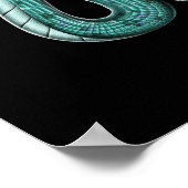 Azteekse dubbelkoppige slang poster (Hoek)