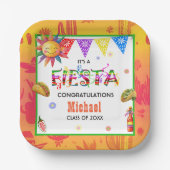Azteekse Fiesta Afsluitfeest Papieren Bordje (Voorkant)