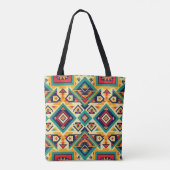 Azteekse geometrische kunst tote bag (Achterkant)