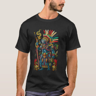 Azteekse god Azteekse cultuur Maya inheemse Tlaloc T-shirt