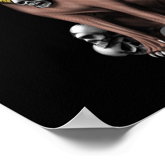 Azteekse god Mictlantecuhtli Poster (Hoek)