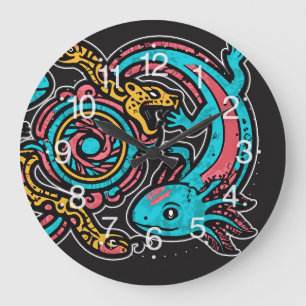 Azteekse God Xolotl Krijgt Gevecht met Jaguar Trib Grote Klok