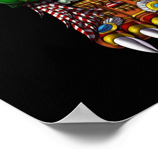 Azteekse godin coatlicue poster (Hoek)