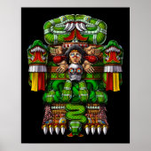 Azteekse godin coatlicue poster (Voorkant)