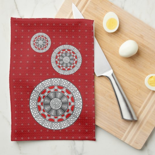 Azteekse Handdoek met Alien Thema (Quarter Fold)