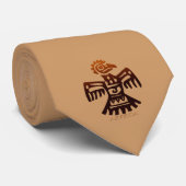 Azteekse heilige Amarantvogel van Mexico Art Strop Stropdas (Opgerold)