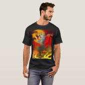 Azteekse Hond van de Dode Ontwerp T-shirt (Voorkant volledig)