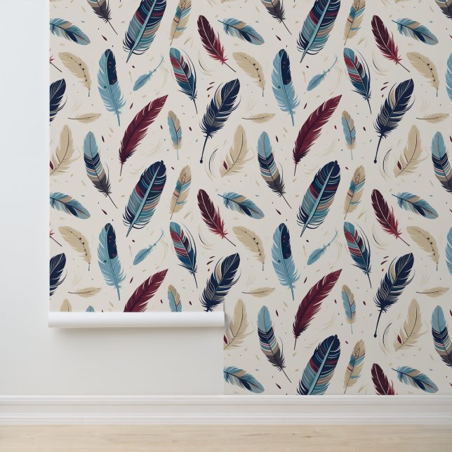 Azteekse inheemse Amerikaanse veren patroon Behang (Applicatie)