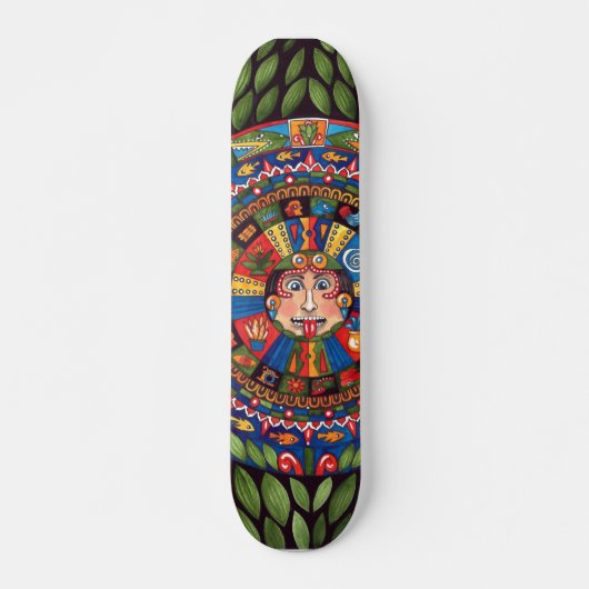 Azteekse Kalender 20" Skateboard (Voorkant)