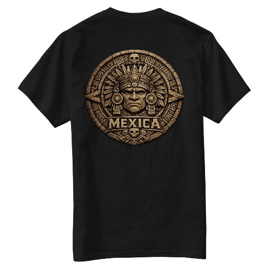 Azteekse kalender - achterkant hit  t-shirt
