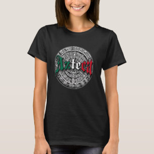 Azteekse kalender Mexicaanse vlag Mexico T-shirt