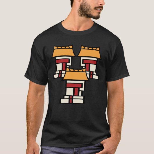 Azteekse kalenderdag 03 - Calli T-shirt (Voorkant)