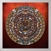 Azteekse kalenderposter poster (Voorkant)