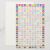 Azteekse kleurrijke Chevron Briefpapier (Voorkant / Achterkant)