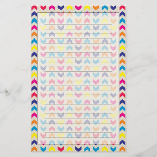 Azteekse kleurrijke Chevron Briefpapier