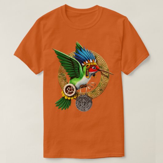 Azteekse kolibrie t-shirt (Design voorkant)