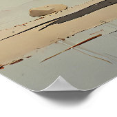 Azteekse krijger groet aan de zon poster (Hoek)