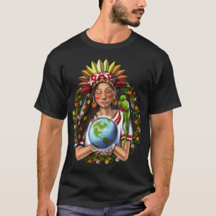 Azteekse krijgsgodin t-shirt
