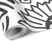 Azteekse Kunst - Hagedis Patroon Cadeaupapier (Rol Hoek)