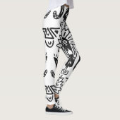 Azteekse Kunst - Hagedis Patroon Leggings (Rechts)