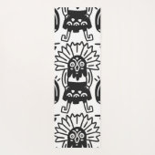 Azteekse Kunst - Hagedis Patroon Yogamat (Achterkant)