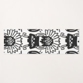 Azteekse Kunst - Hagedis Patroon Yogamat (Voorkant (horizontaal))