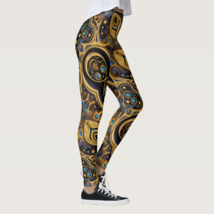 Azteekse kunst, levendig, weerspiegelt de cultuur leggings