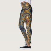 Azteekse kunst, levendig, weerspiegelt de cultuur leggings (Links)