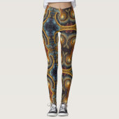 Azteekse kunst, levendig, weerspiegelt de cultuur leggings (Voorkant)