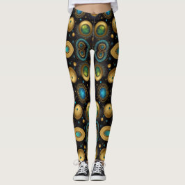 Azteekse kunst, levendig, weerspiegelt de cultuur leggings