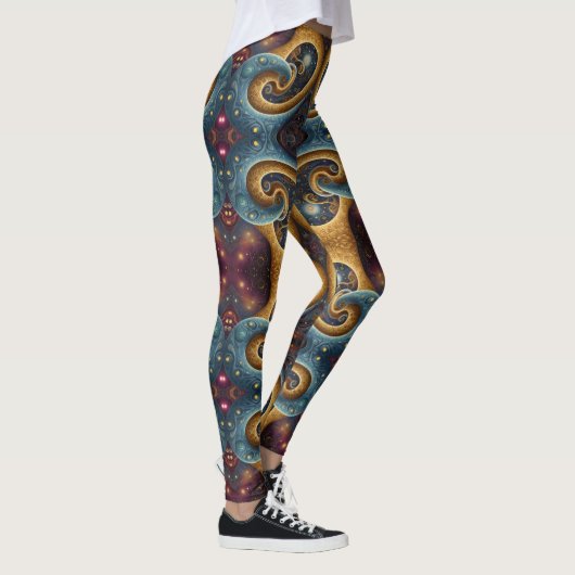 Azteekse kunst, levendig, weerspiegelt de cultuur leggings (Rechts)