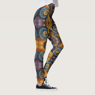 Azteekse kunst, levendig, weerspiegelt de cultuur leggings