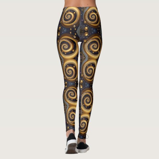 Azteekse kunst, levendig, weerspiegelt de cultuur leggings (Achterkant)