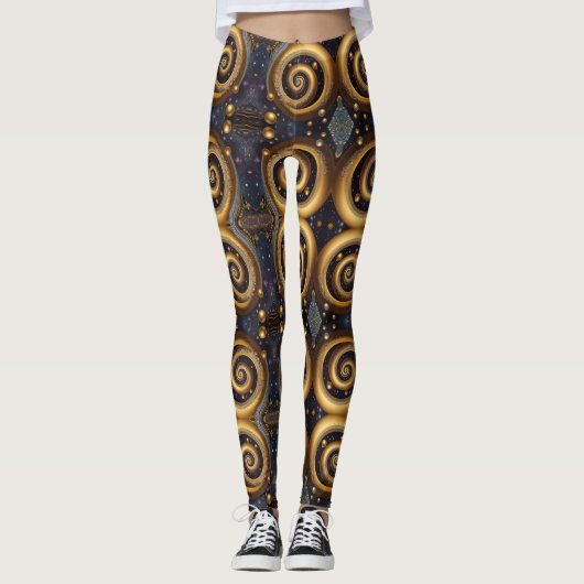 Azteekse kunst, levendig, weerspiegelt de cultuur leggings (Voorkant)