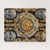 Azteekse kunst rijk en levendig legpuzzel (Horizontaal)