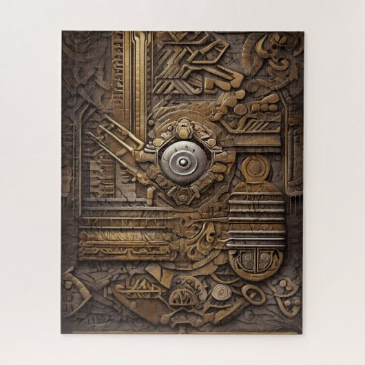 Azteekse kunst rijk en levendig legpuzzel (Verticaal)