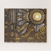 Azteekse kunst rijk en levendig legpuzzel (Horizontaal)