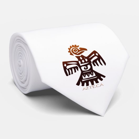 Azteekse Maya Oude Amaranth Vogel van Mexico Strop Stropdas (Opgerold)