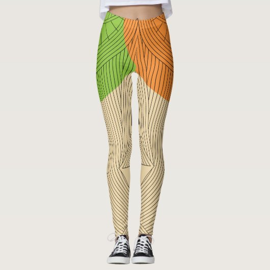 Azteekse mayan leggings (Voorkant)