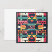 Azteekse motief kaart (Voorkant / Achterkant)