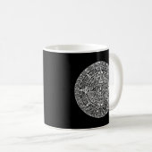 Azteekse of Maya kalender Koffiemok (Voorkant rechts)