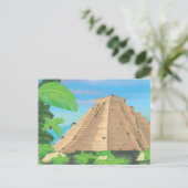 Azteekse piramide briefkaart (Staand voorkant)
