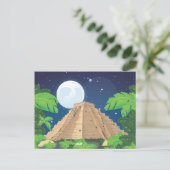 Azteekse piramide briefkaart (Staand voorkant)