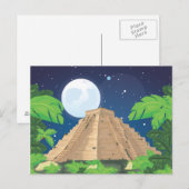 Azteekse piramide briefkaart (Voorkant / Achterkant)
