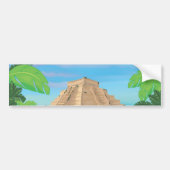 Azteekse Piramide Bumpersticker (Voorkant)